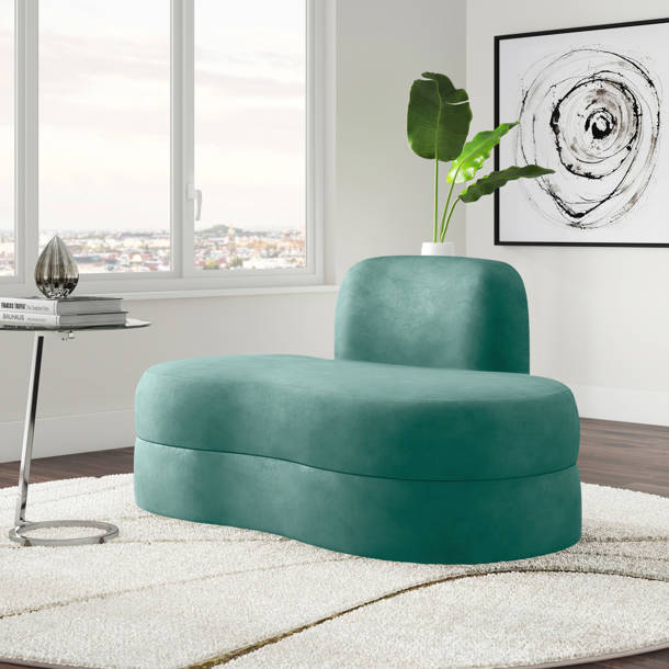 Latitude Run® Rocheport 62" Velvet Armless Loveseat Wayfair